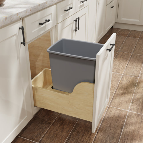 HomLux Trash Can Wastebasket for Kitchen Office Bathroom Wayfair